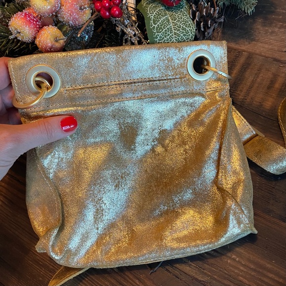 Hammitt Tony Crossbody in Distressed Gold Small, New No Tags - Picture 3 of 7